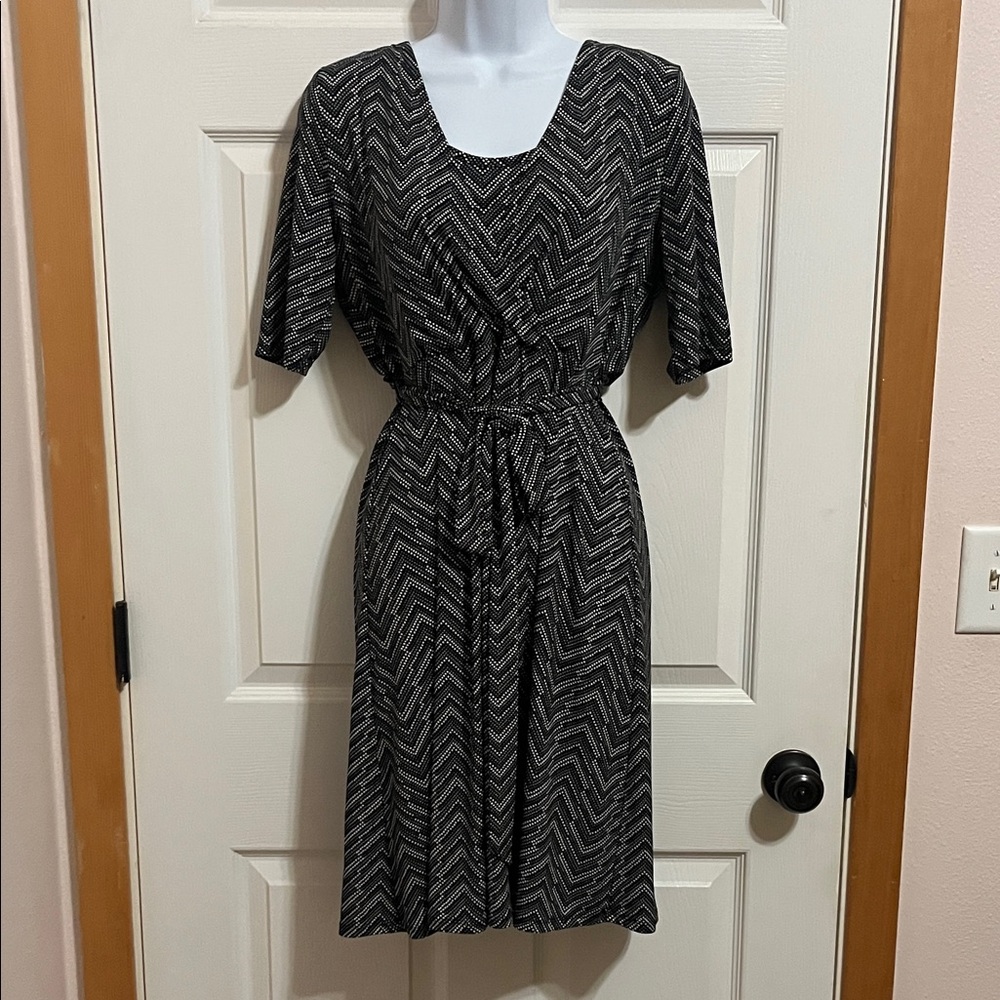 Maternity Black, White, light pink Dress